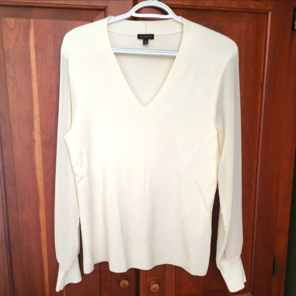 Talbots Cream Sweater